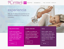 Tablet Screenshot of cemeiestetica.com.uy